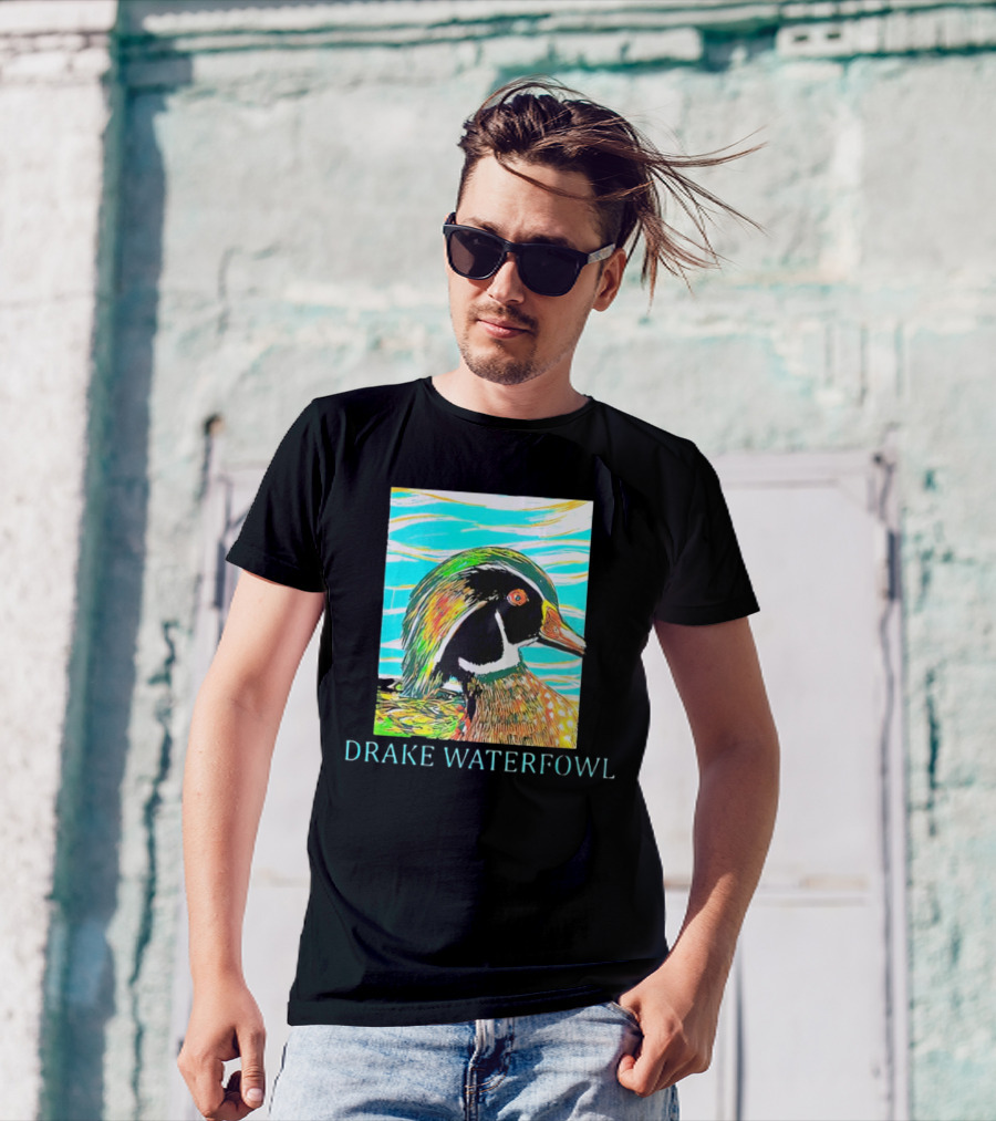 Drake Waterfowl Duck Colorful Abstract T-Shirt