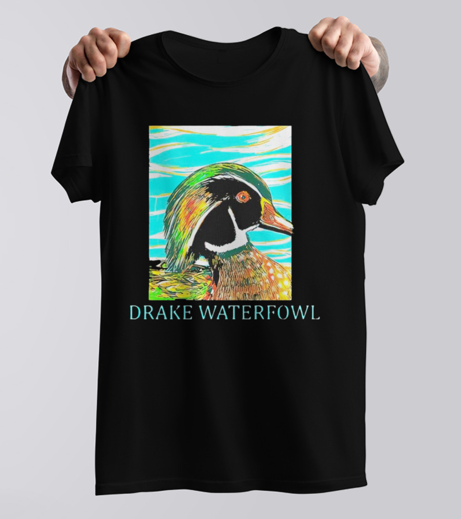Drake Waterfowl Duck Colorful Abstract T-Shirt