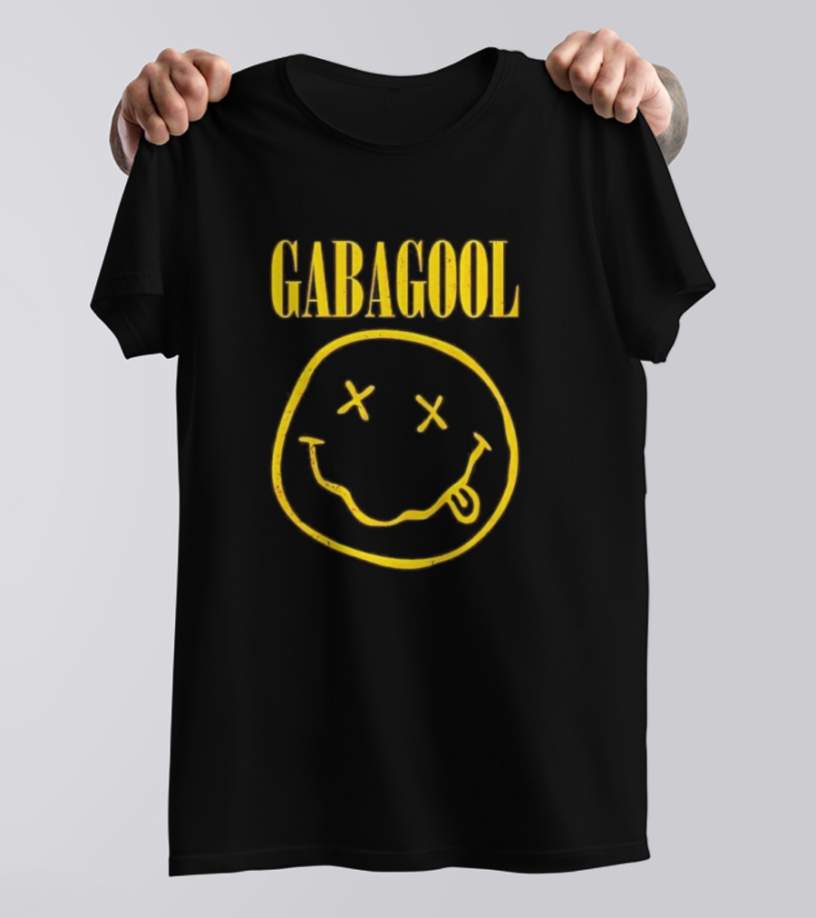 GABAGOOL Smiley Face With Tongue Out And X Eyes T-Shirt