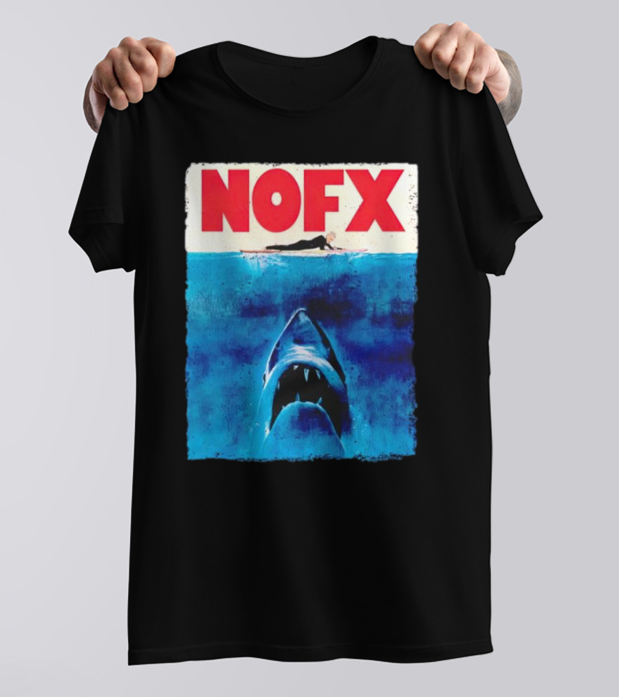 NOFX Jaws Surfer Shark T-Shirt