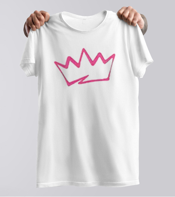 OTK Crown Neon Pink Sketch T-Shirt