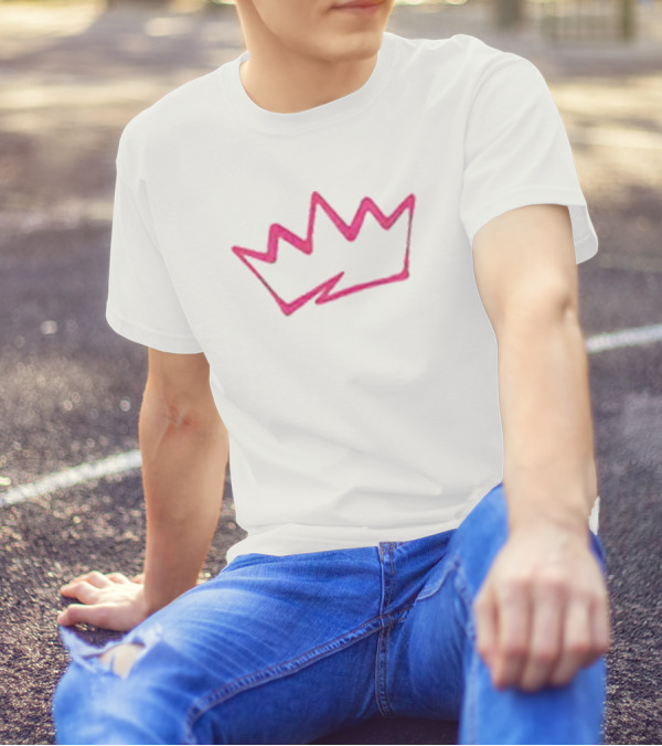 OTK Crown Neon Pink Sketch T-Shirt