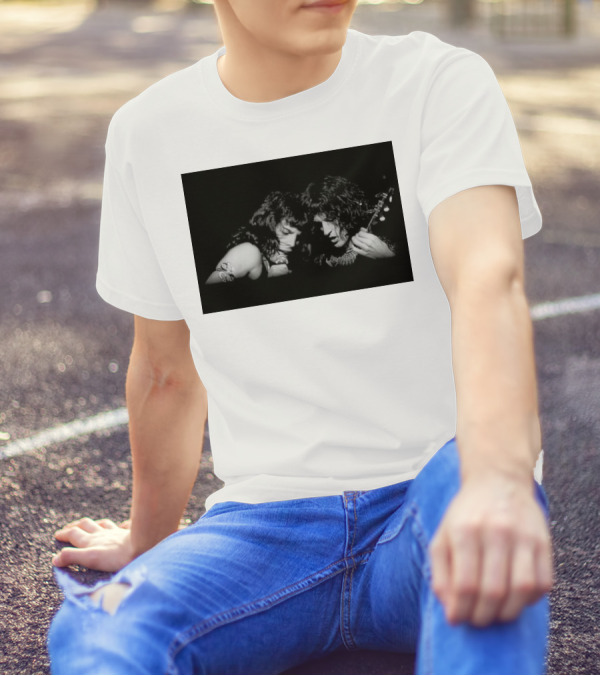 Queen Freddie Mercury Brian May Live Iconic Performance Photo T-Shirt
