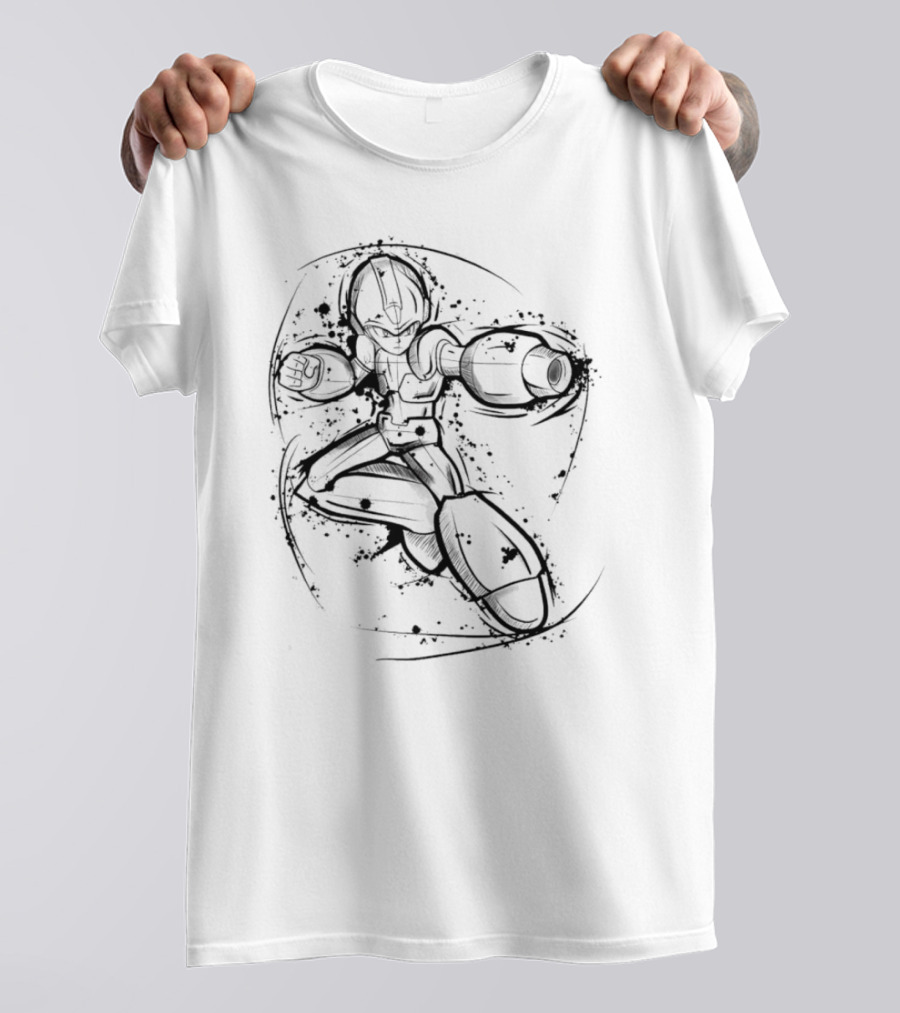 Mega Man Rockman Dynamic Sketch T-Shirt