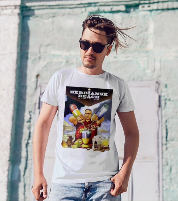 Saint Javelin Berdiansk Beach It Will Get Worse Cocktail Bartender Scene T-Shirt