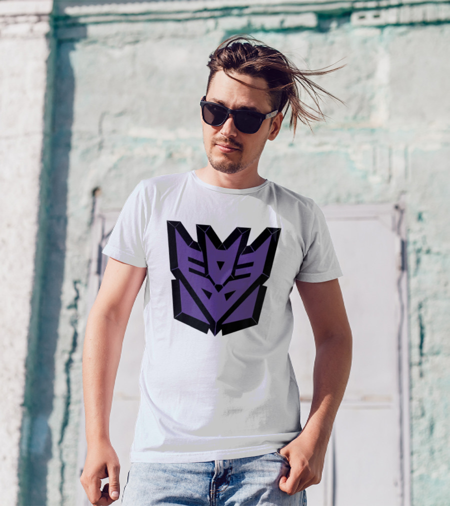 Decepticons Transformers Purple Emblem Ringer T-Shirt