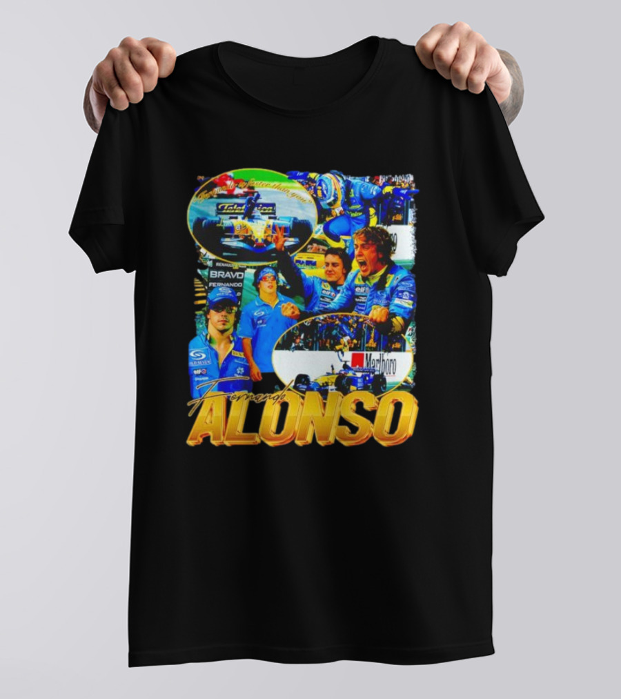 Fernando Alonso Renault Formula 1 Champion T-Shirt