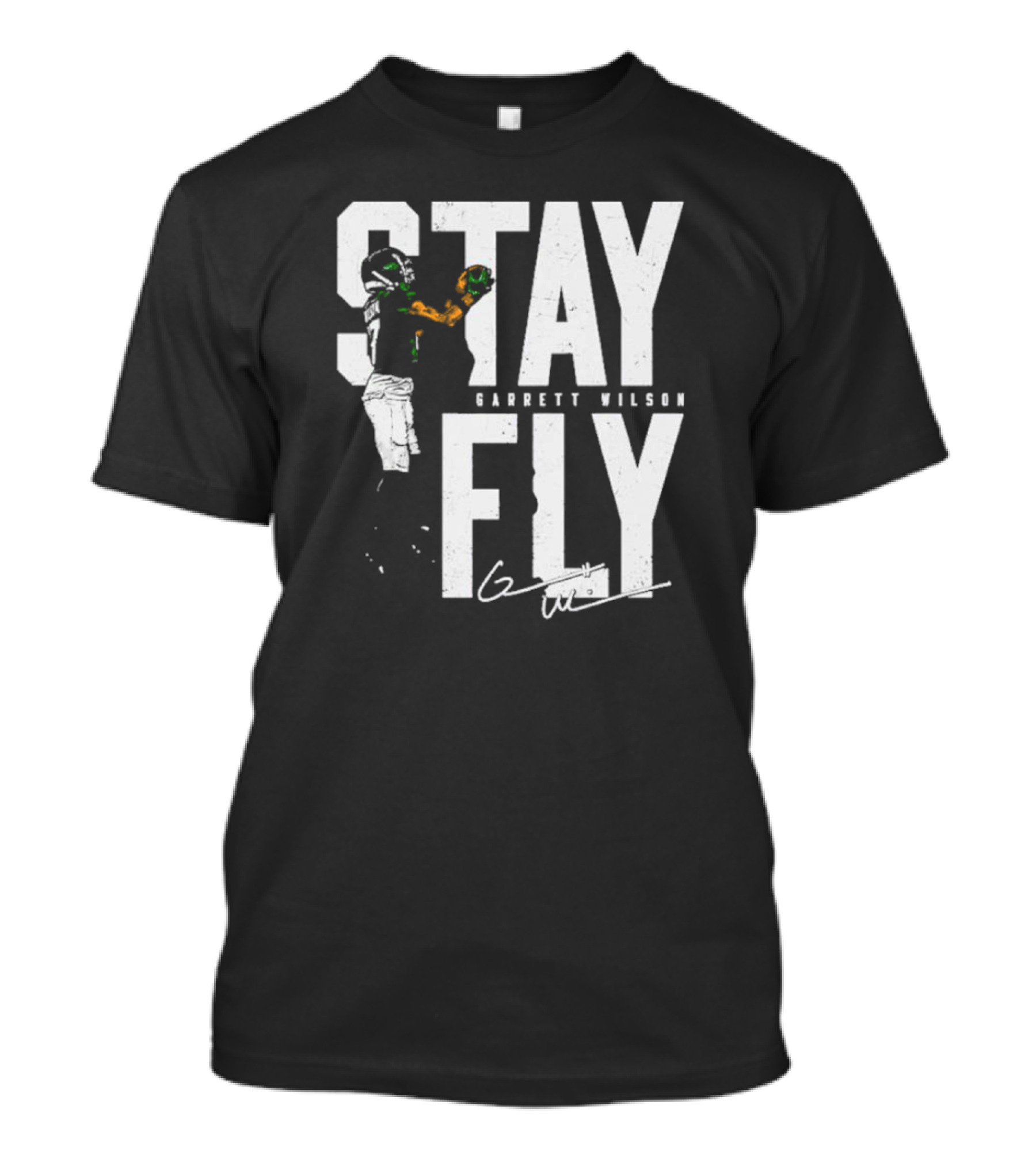 Stay Fly Garrett Wilson New York J Football T-Shirt