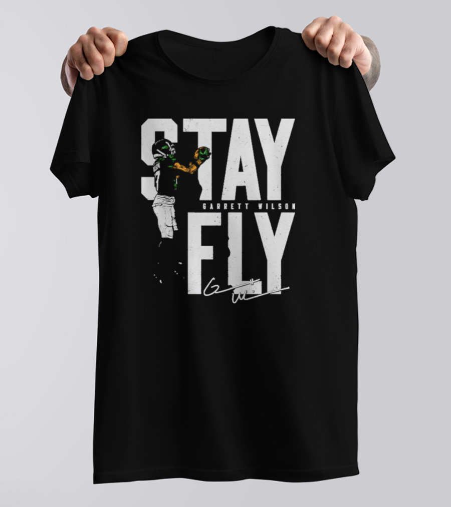 Stay Fly Garrett Wilson New York J Football T-Shirt