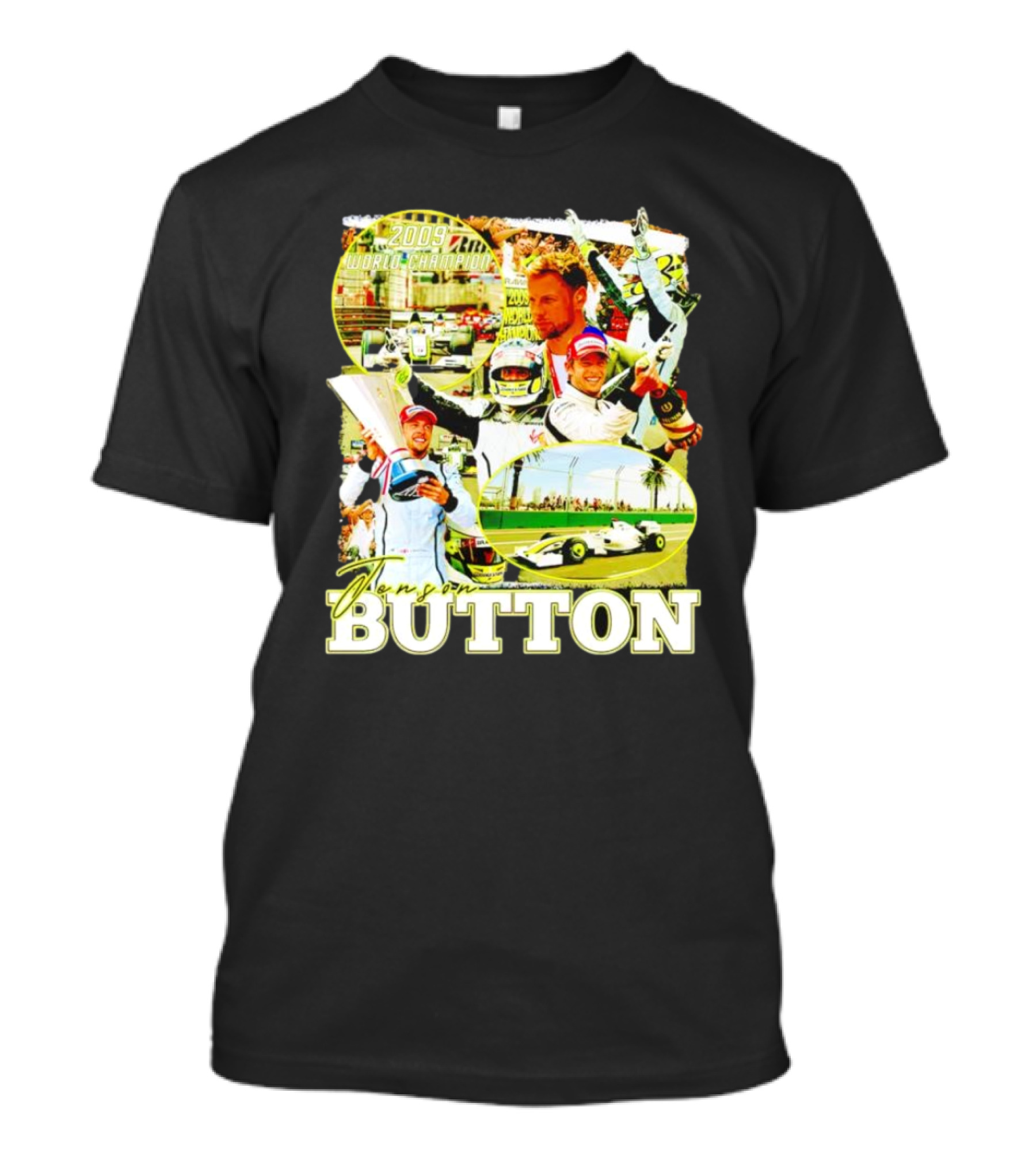 Jenson Button 2009 World Champion Brawn GP Legend T-Shirt