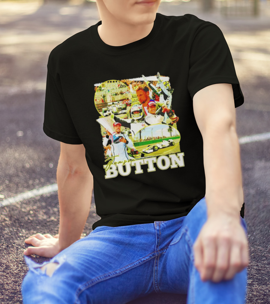 Jenson Button 2009 World Champion Brawn GP Legend T-Shirt