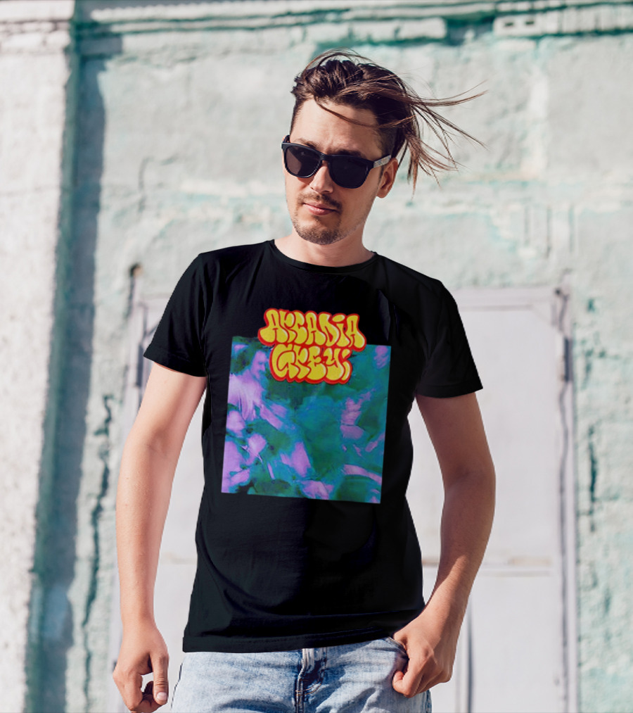 Arcadia Grey Graffiti Smart Punk Concept Psychedelic Vibes T-Shirt