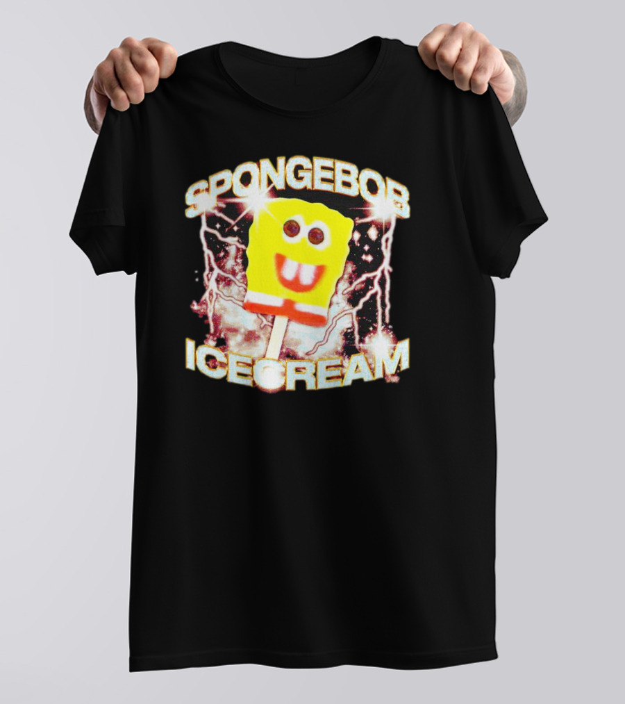 SPONGEBOB ICE CREAM POPSICLE LIGHTNING BOLTS T-Shirt