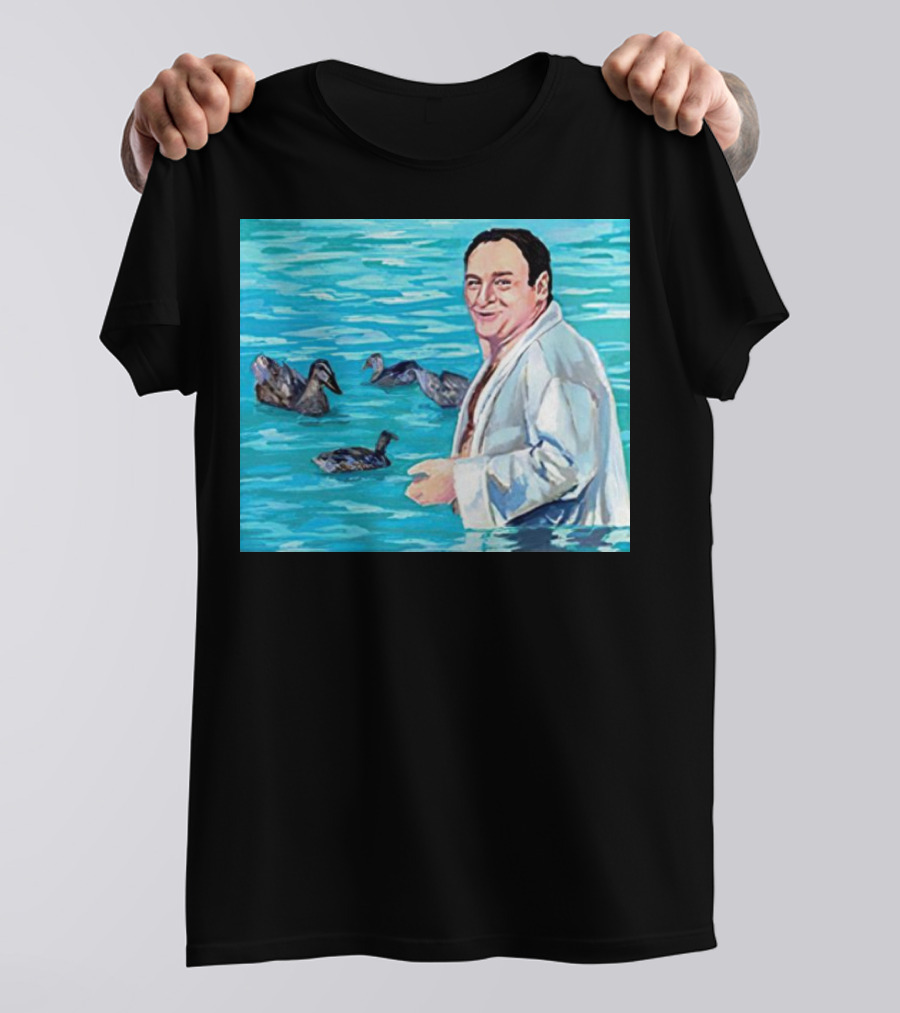 The Sopranos Tony Soprano Ducks Pool Scene Fan T-Shirt