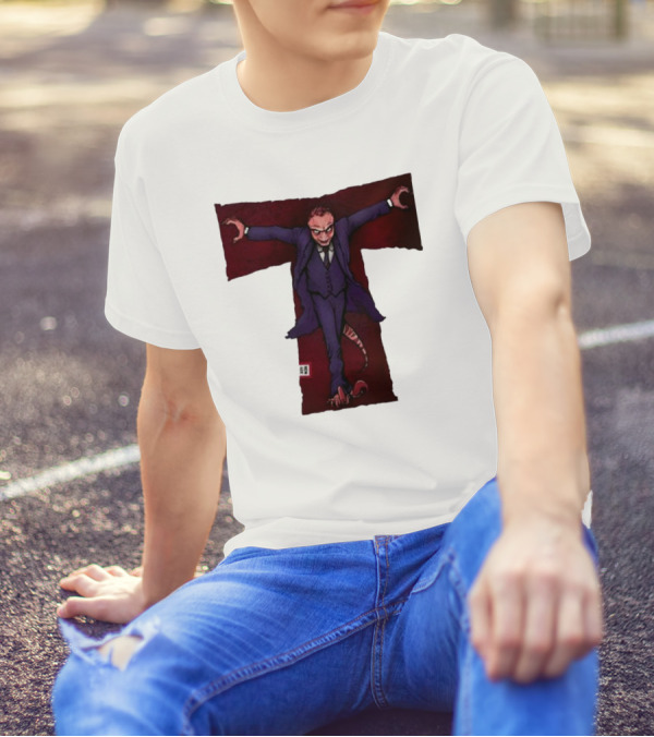 Torontosaurz Darkodon Suit-Clad T-Pose Character With Tail T-Shirt
