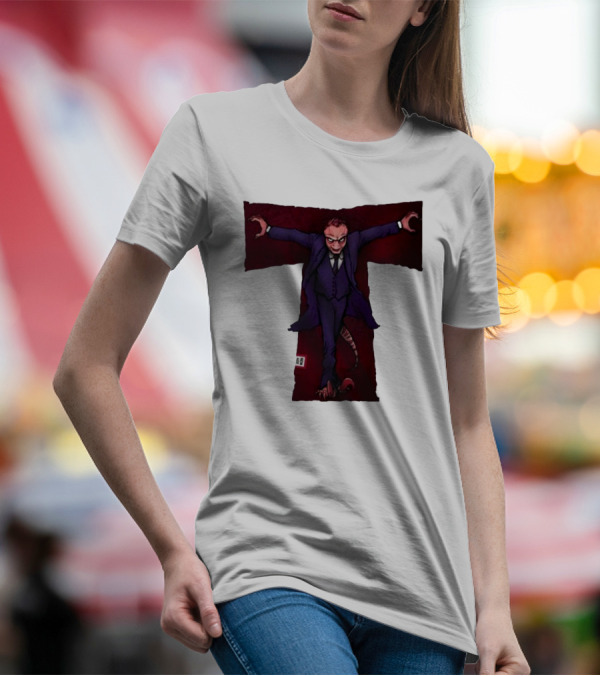 Torontosaurz Darkodon Suit-Clad T-Pose Character With Tail T-Shirt