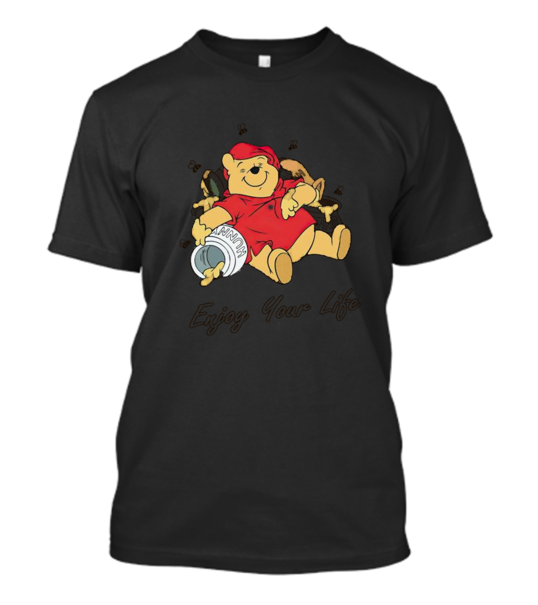 Winnie The Pooh Enjoy Your Life Honey Jar T-Shirt