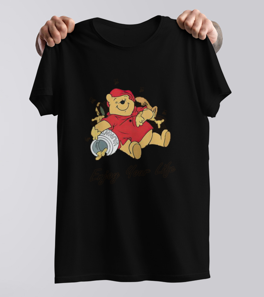 Winnie The Pooh Enjoy Your Life Honey Jar T-Shirt