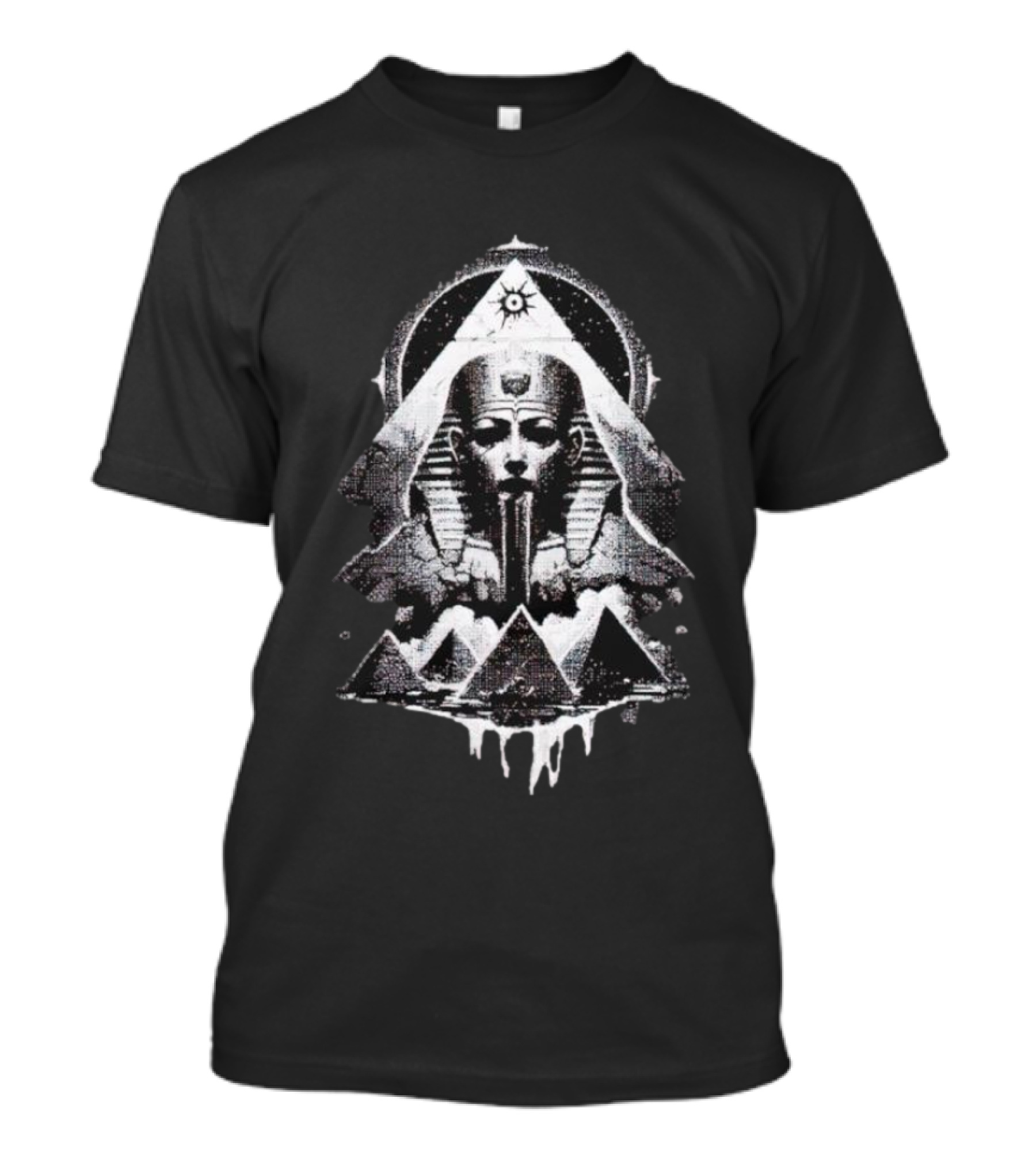 World Of Horror Otherworld Egyptian Sphinx And Pyramids Iconic T-Shirt