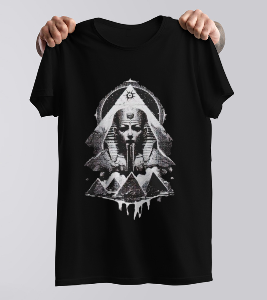 World Of Horror Otherworld Egyptian Sphinx And Pyramids Iconic T-Shirt