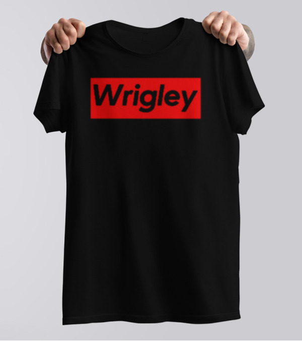 Wrigley Red Box Bold Black Lettering T-Shirt