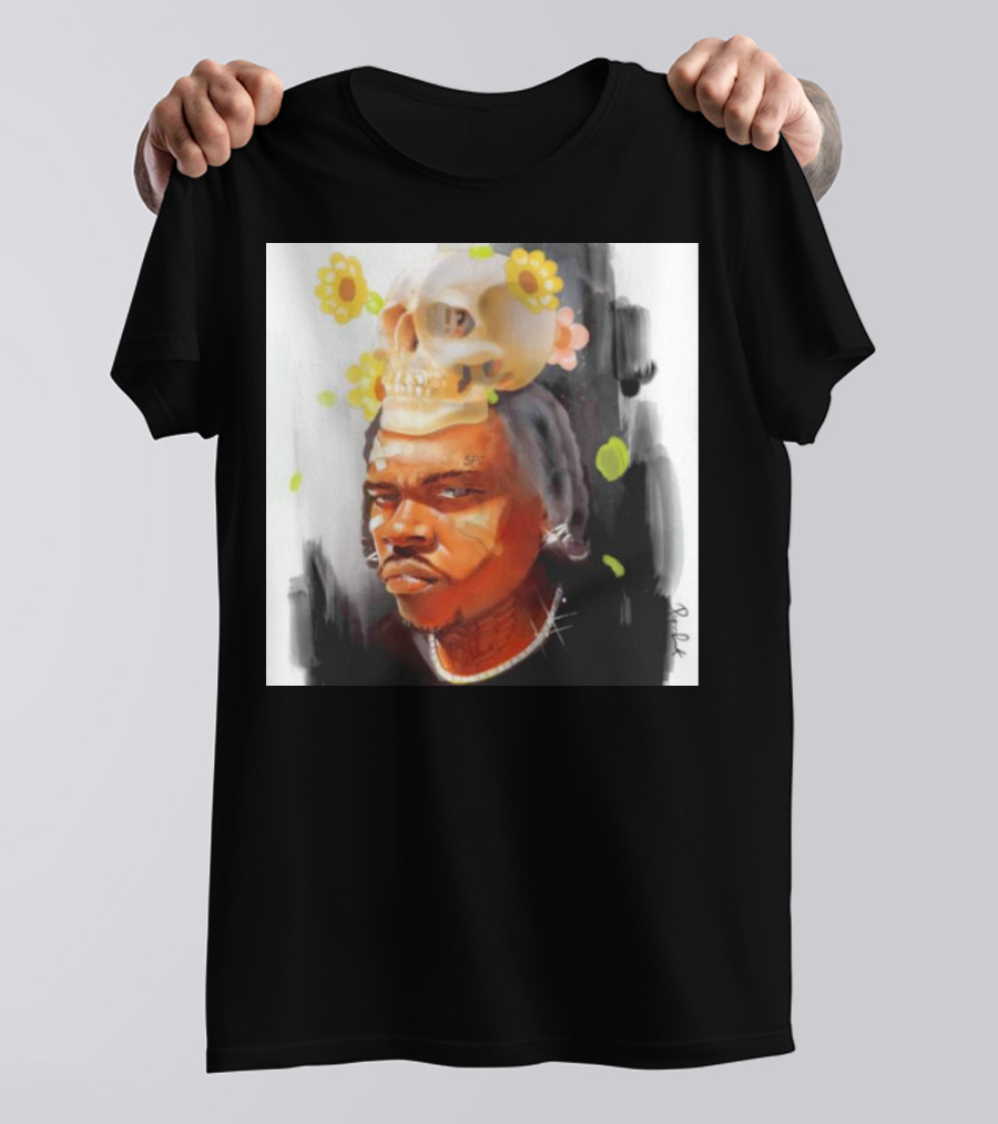 Wun Night Only New York Floral Skull T-Shirt