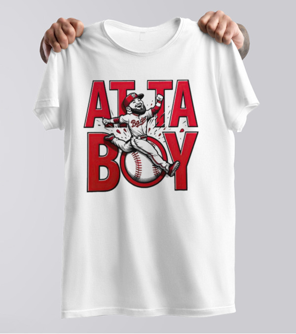 Atta Boy Harper Baseball Caricature Jumping T-Shirt