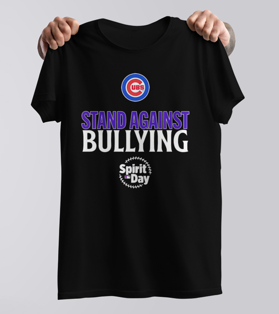 Chicago Cubs Stand Against Bullying Spirit Day T-Shirt