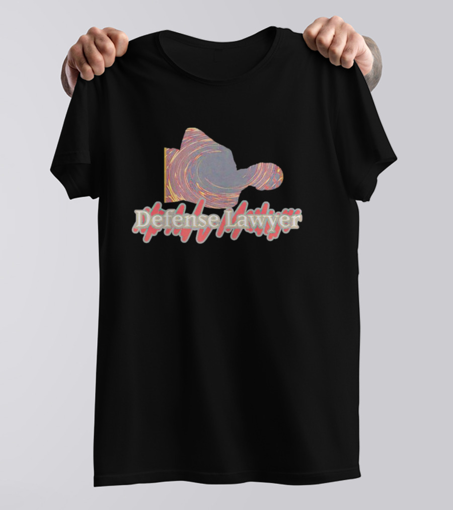 Defense Lawyer Fist Abstract Swirl Motif T-Shirt