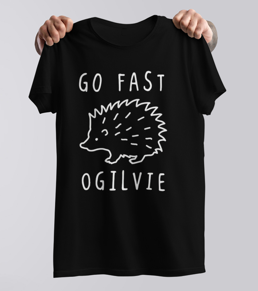 Go Fast Ogilvie Hedgehog Racing T-Shirt