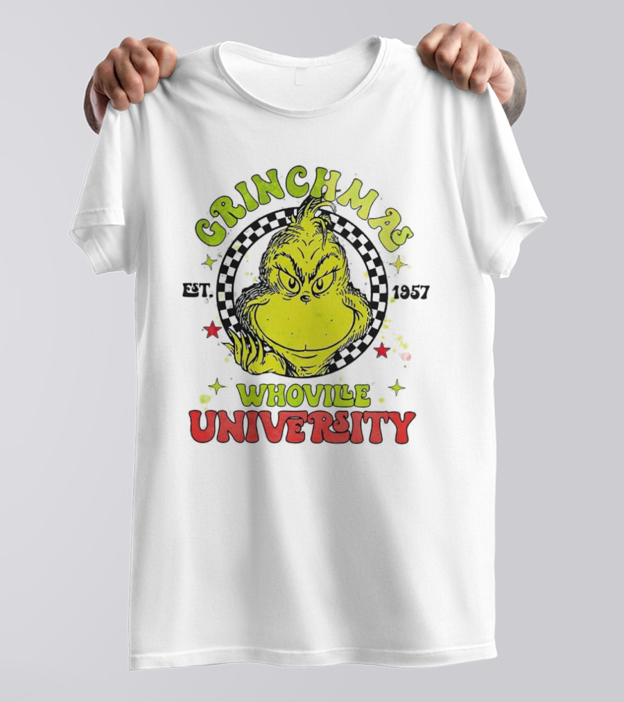 Grinchmas Whoville University Est. 1957 Christmas T-Shirt