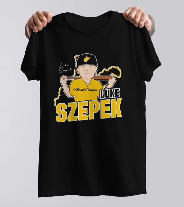 Luke Szepek Almost Heaven Caricature Signature T-Shirt