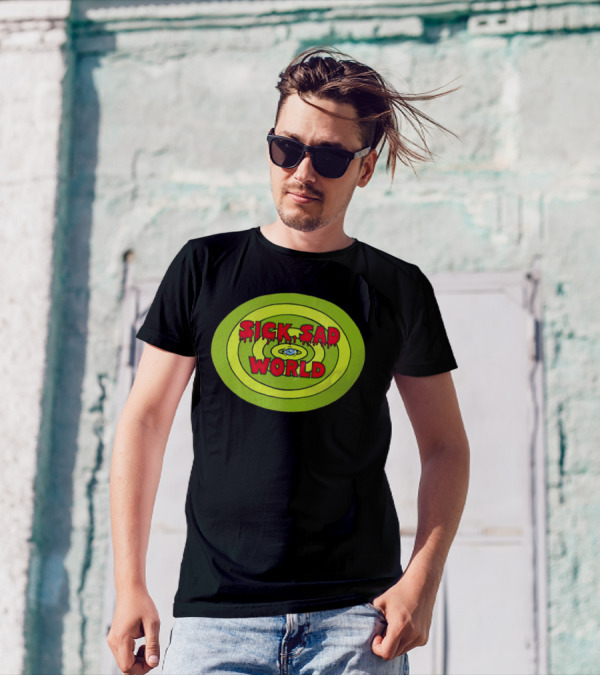 Sick Sad World Eye Concentric Circles Logo From Daria T-Shirt