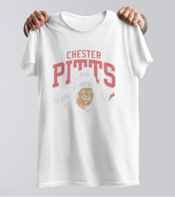 Chester Pitts Texans Signature 69 T-Shirt