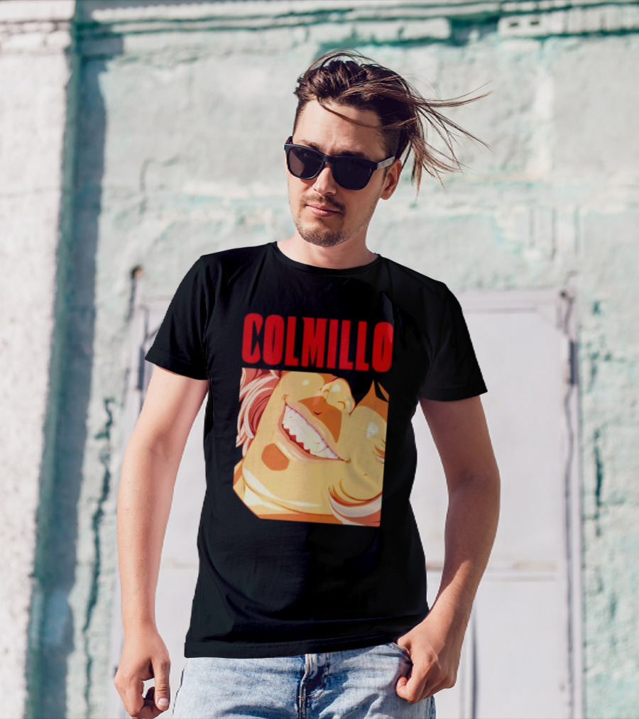 Trending Colmillo Anime Style Art Grinning Expression T-Shirt