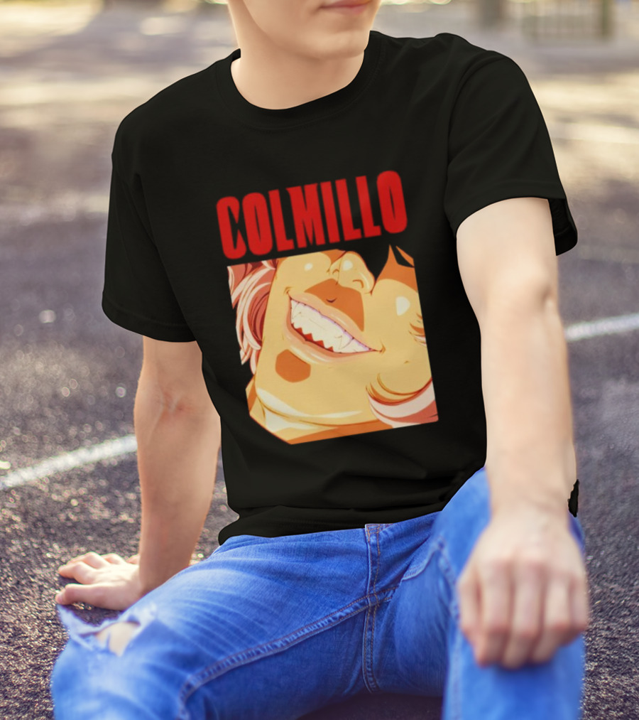 Trending Colmillo Anime Style Art Grinning Expression T-Shirt