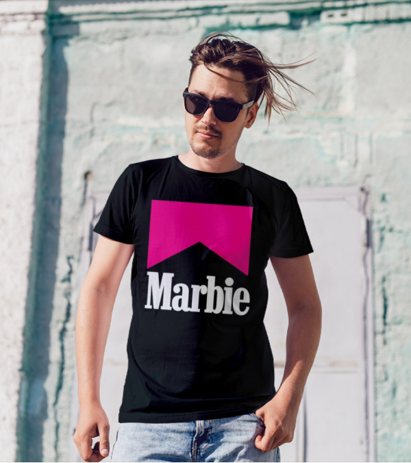 Marbie Logo With Pink Iconic T-Shirt