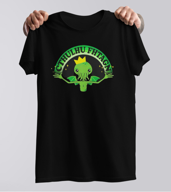 Cthulhu Fhtagn King Funny Cute Lovecraftian Creature T-Shirt