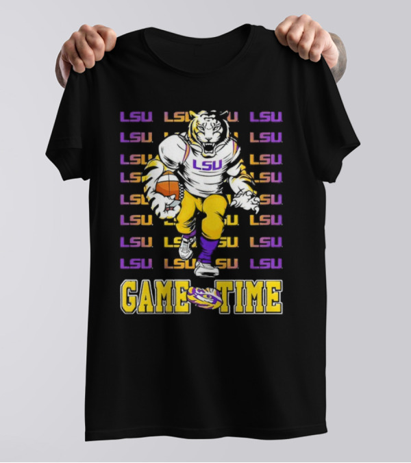 LSU Tigers Game Time Football T-Shirt