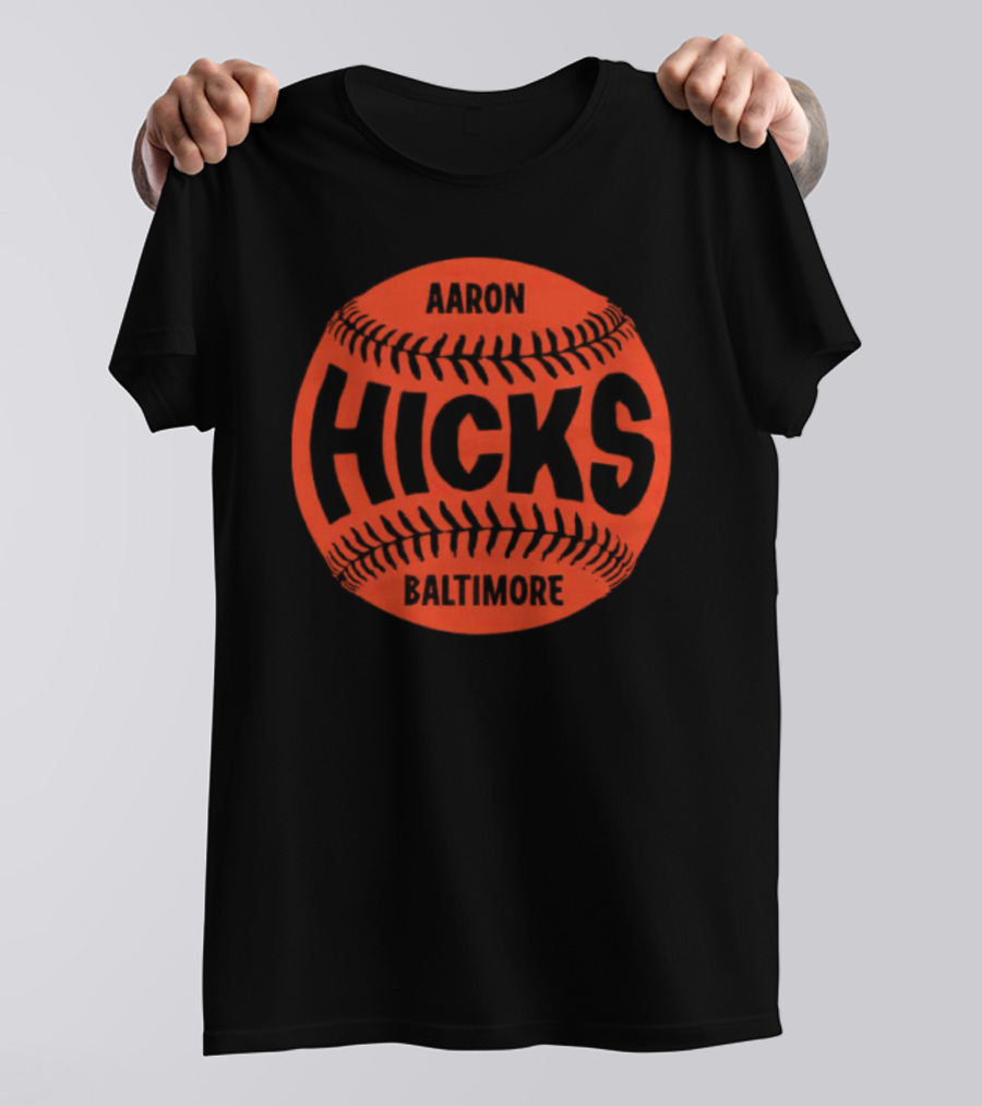 Aaron Hicks Baltimore Baseball Iconic Circular T-Shirt