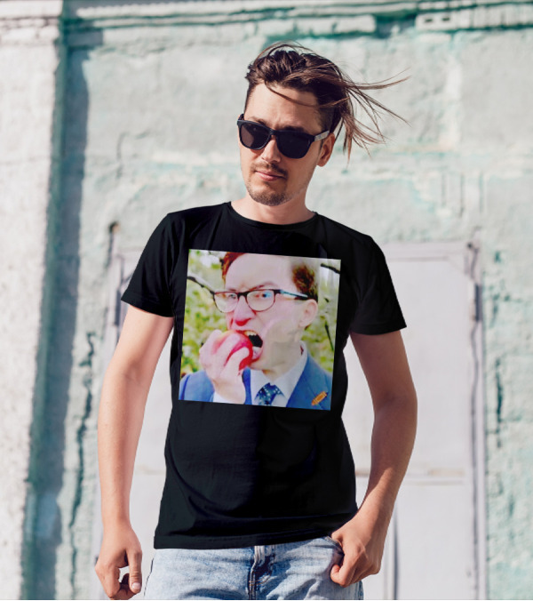 Pierre Poilievre Eating Apple In Suit And Glasses T-Shirt