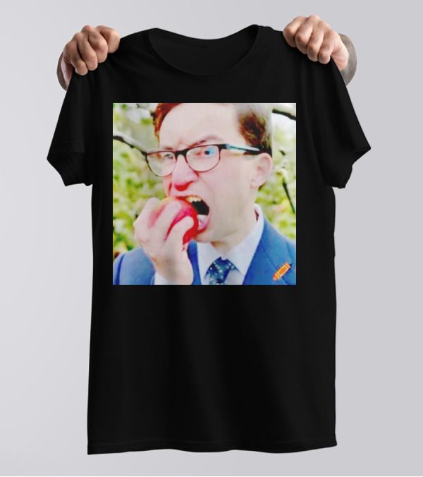 Pierre Poilievre Eating Apple In Suit And Glasses T-Shirt