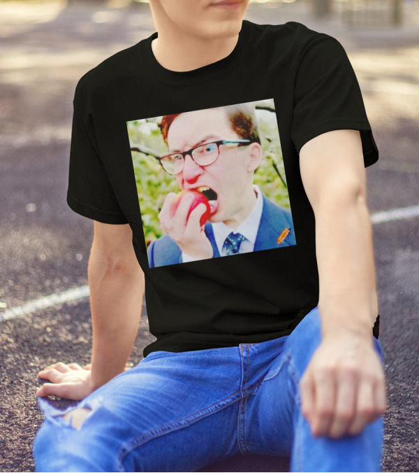 Pierre Poilievre Eating Apple In Suit And Glasses T-Shirt
