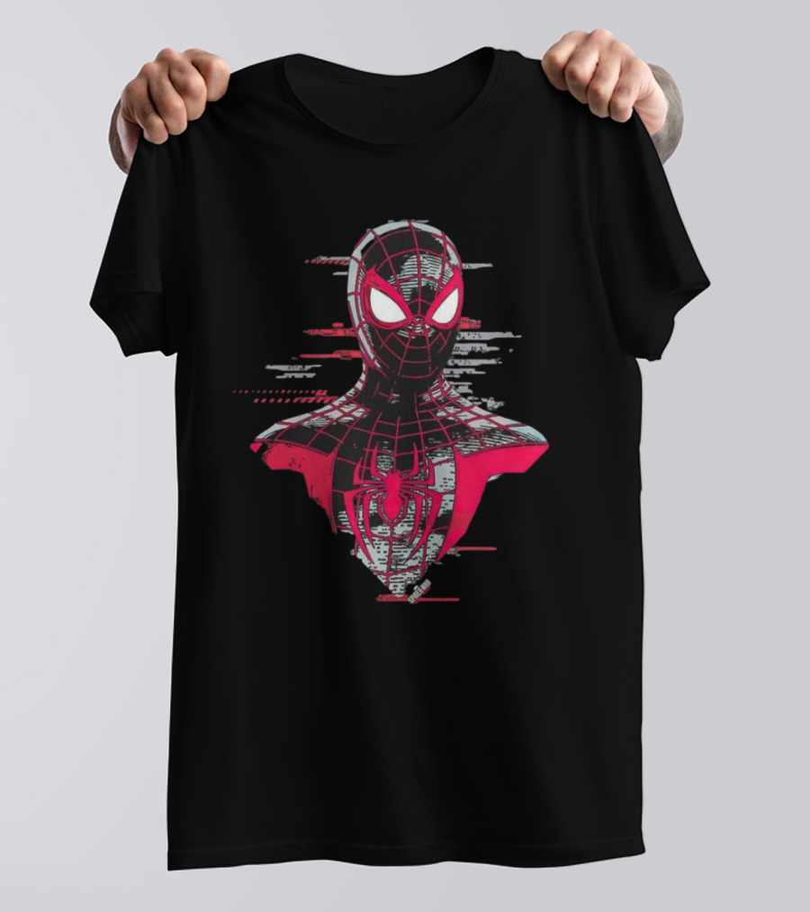 Spider-Man Miles Morales Marvel Glitch T-Shirt