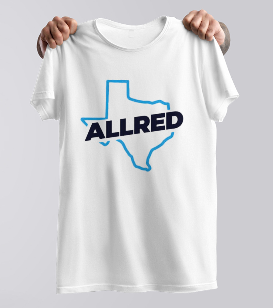 ALLRED Texas Map Outline T-Shirt