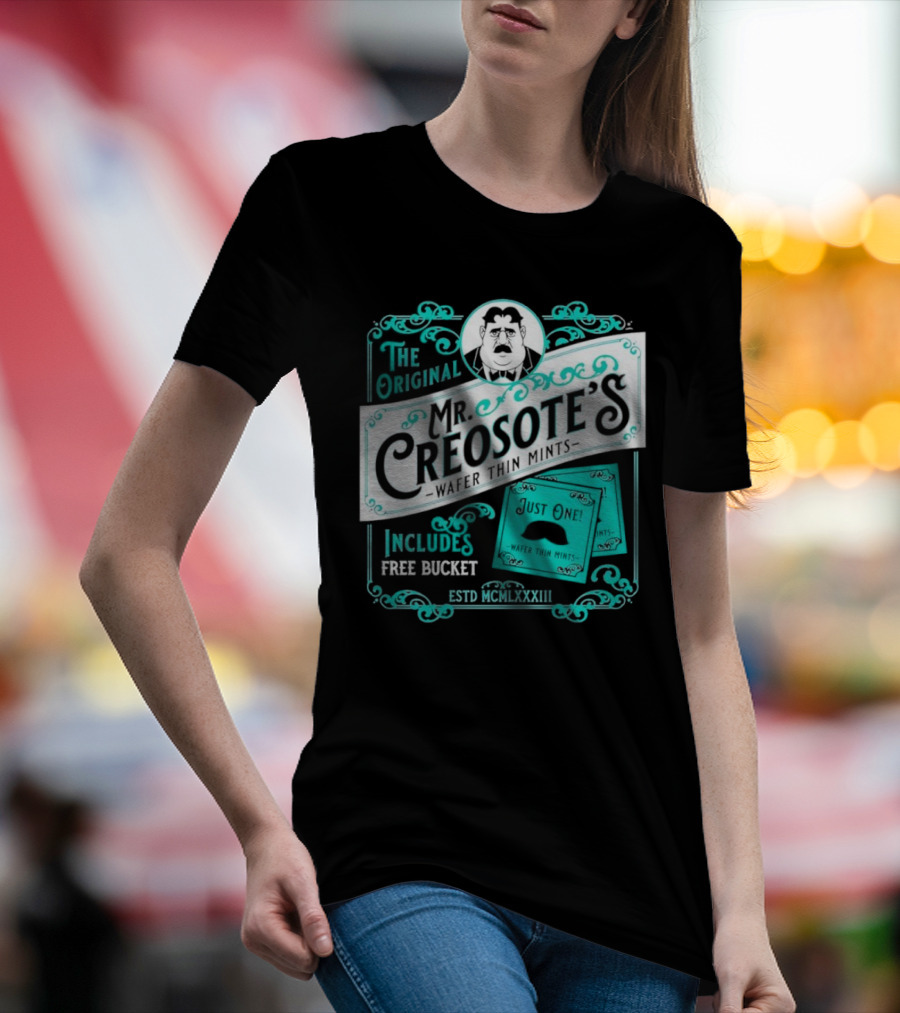 The Original Mr. Creosote’s Wafer Thin Mints Includes Free Bucket Estd MCMLXXXIII T-Shirt