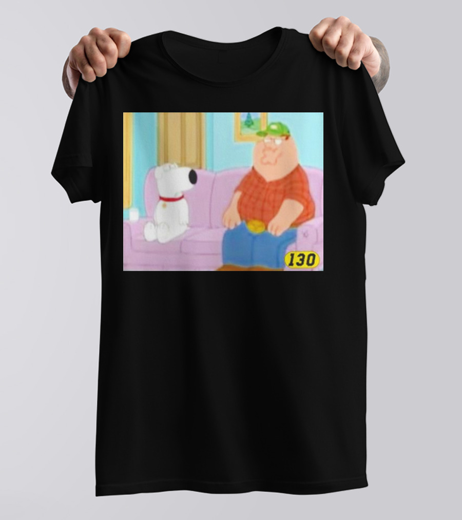 David Wearing Brian Griffin Peter Griffin On Couch 130 T-Shirt