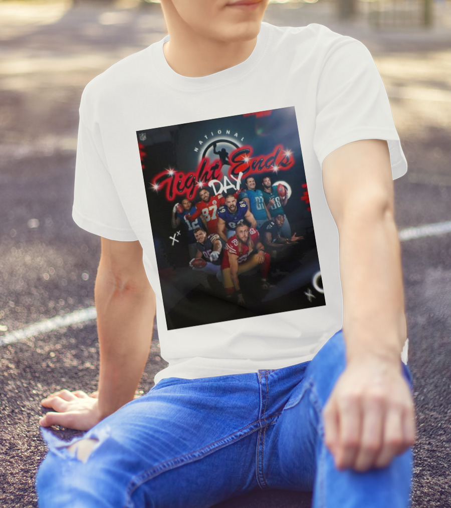 National Tight Ends Day NFL Football Players T-Shirt