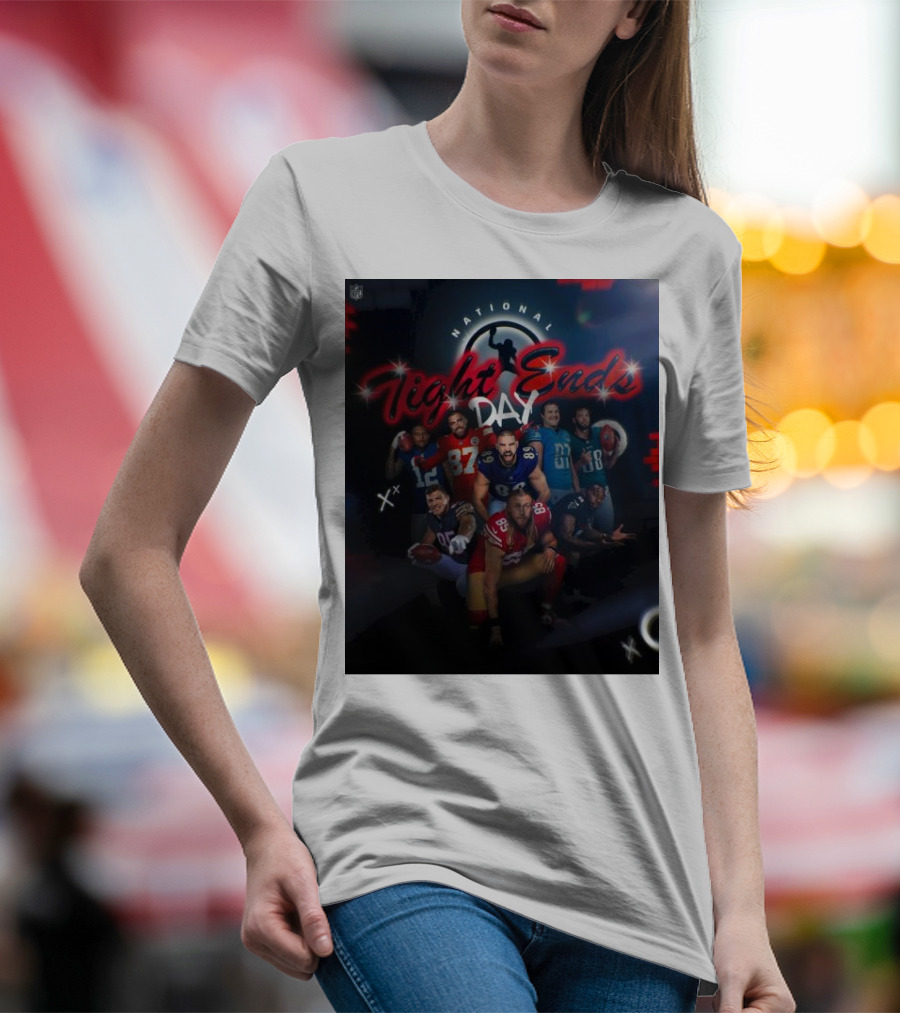 National Tight Ends Day NFL Football Players T-Shirt