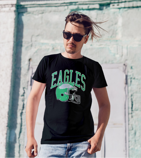 Eagles Helmet Logo Philadelphia T-Shirt